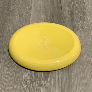Fiestaware yellow oval shaped soap dish or spoon rest